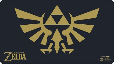 UP PLAYMAT LEGEND OF ZELDA: BLACK & GOLD LOGO | BD Cosmos