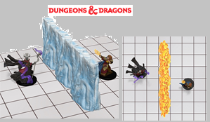 D&D SPELL EFFECTS: WALL OF FIRE AND WALL OF ICE | BD Cosmos