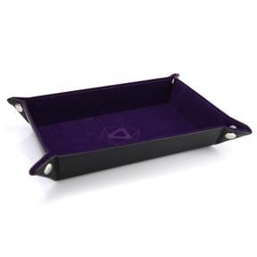 FOLDING RECTANGLE TRAY: WITH PURPLE VELVET | BD Cosmos