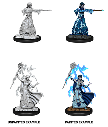 D&D MINIS: WV12 FEMALE ELF WIZARD | BD Cosmos