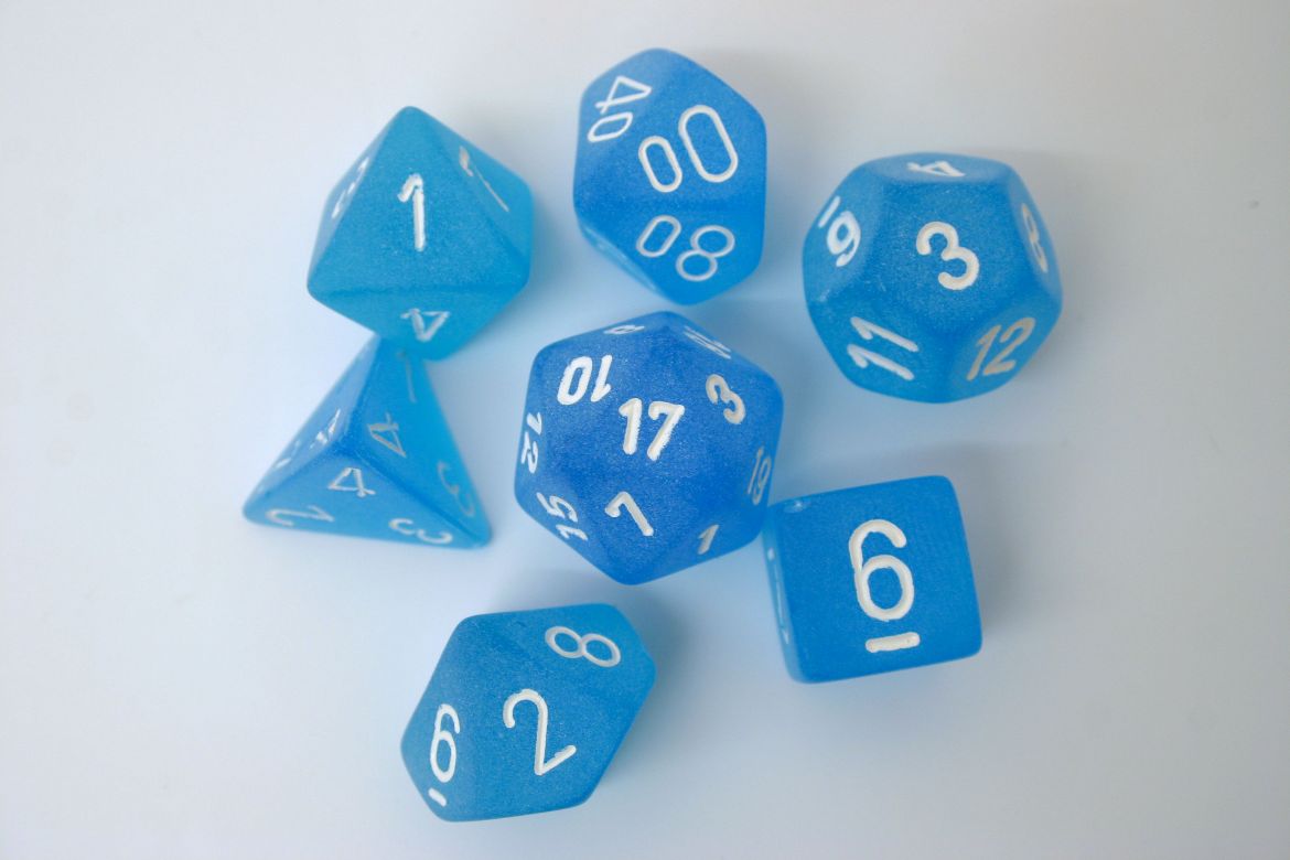 FROSTED 7-DIE SET CARIBBEAN BLUE/WHITE. CHX27416 | BD Cosmos
