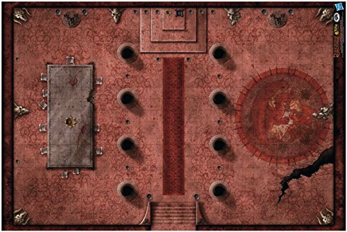 D&D GAME MAT: RED HALL | BD Cosmos