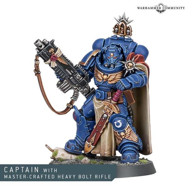 SPACE MARINES: CAPTAIN WITH MASTER-CRAFTED BOLT RIFLE | BD Cosmos