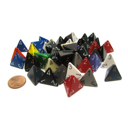 ASSORTED COLOR LOOSE DICE: D4 | BD Cosmos