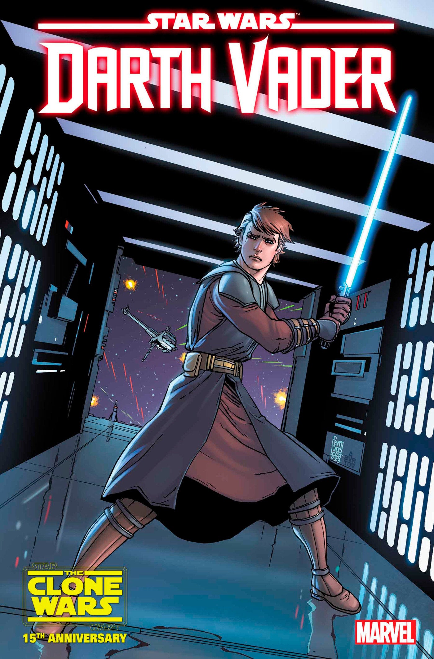 Star Wars: Darth Vader 37 Giuseppe Camuncoli Anakin Skywalker Star Wars: Clone Wars 15th Anniversary Variant [Dd] | BD Cosmos