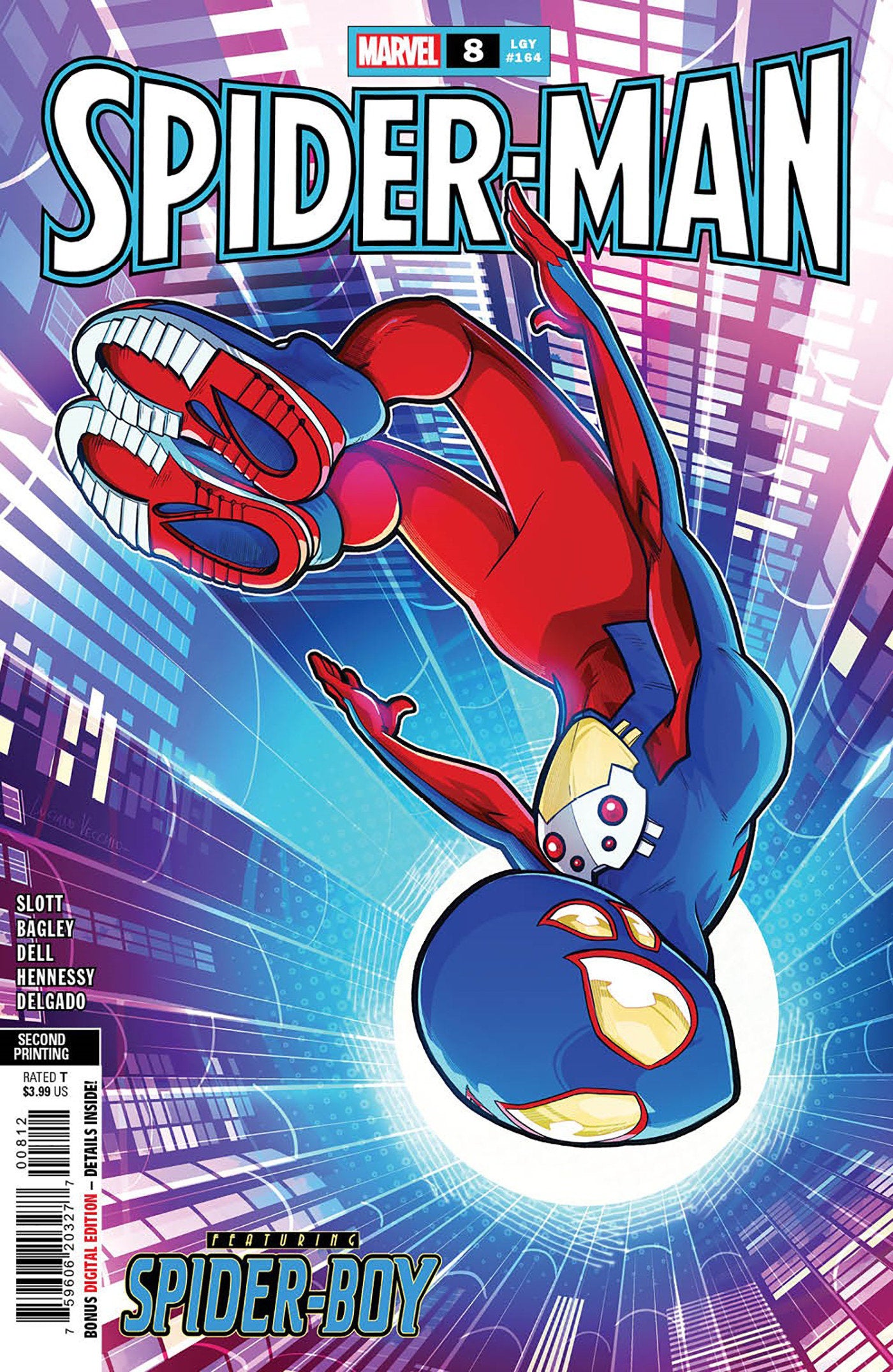 Spider-Man #8 2nd PTG (2022) Marvel Vecchio Sortie 06/14/2023 | BD Cosmos