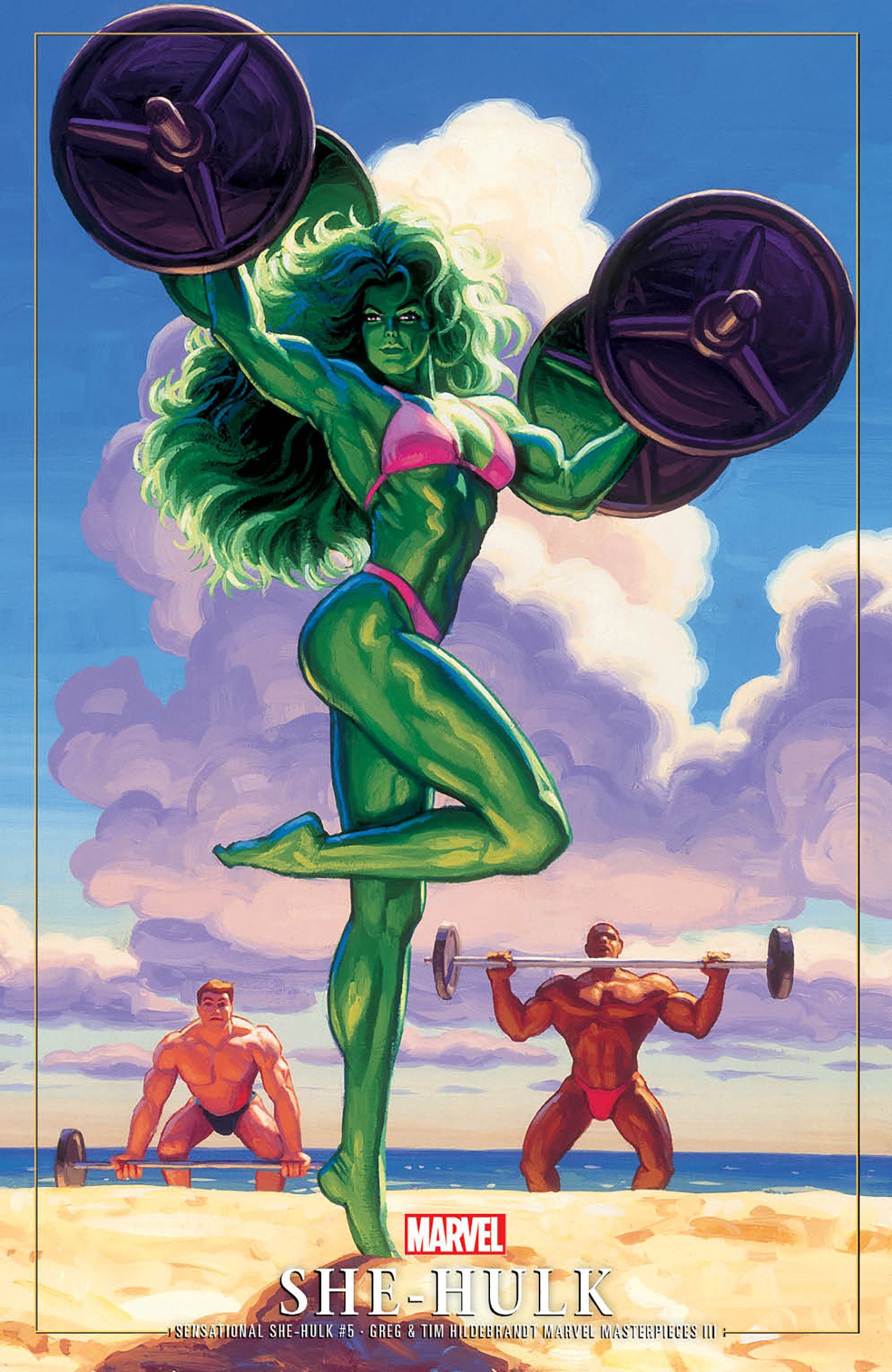 Sensational She-Hulk 5 Greg And Tim Hildebrandt She-Hulk Marvel Masterpieces III Variant | BD Cosmos