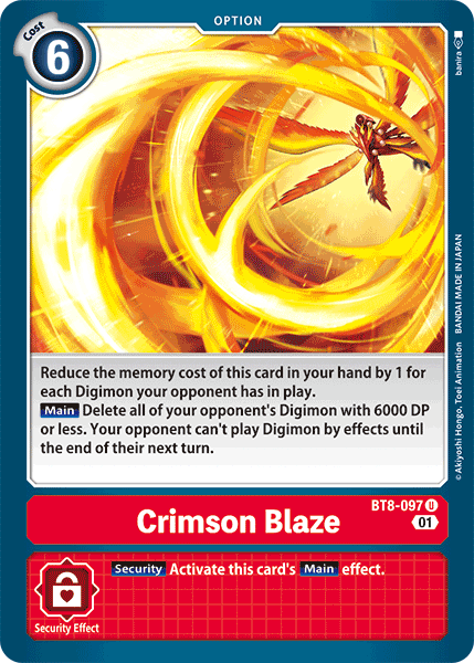 Crimson Blaze [BT8-097] [New Awakening] | BD Cosmos