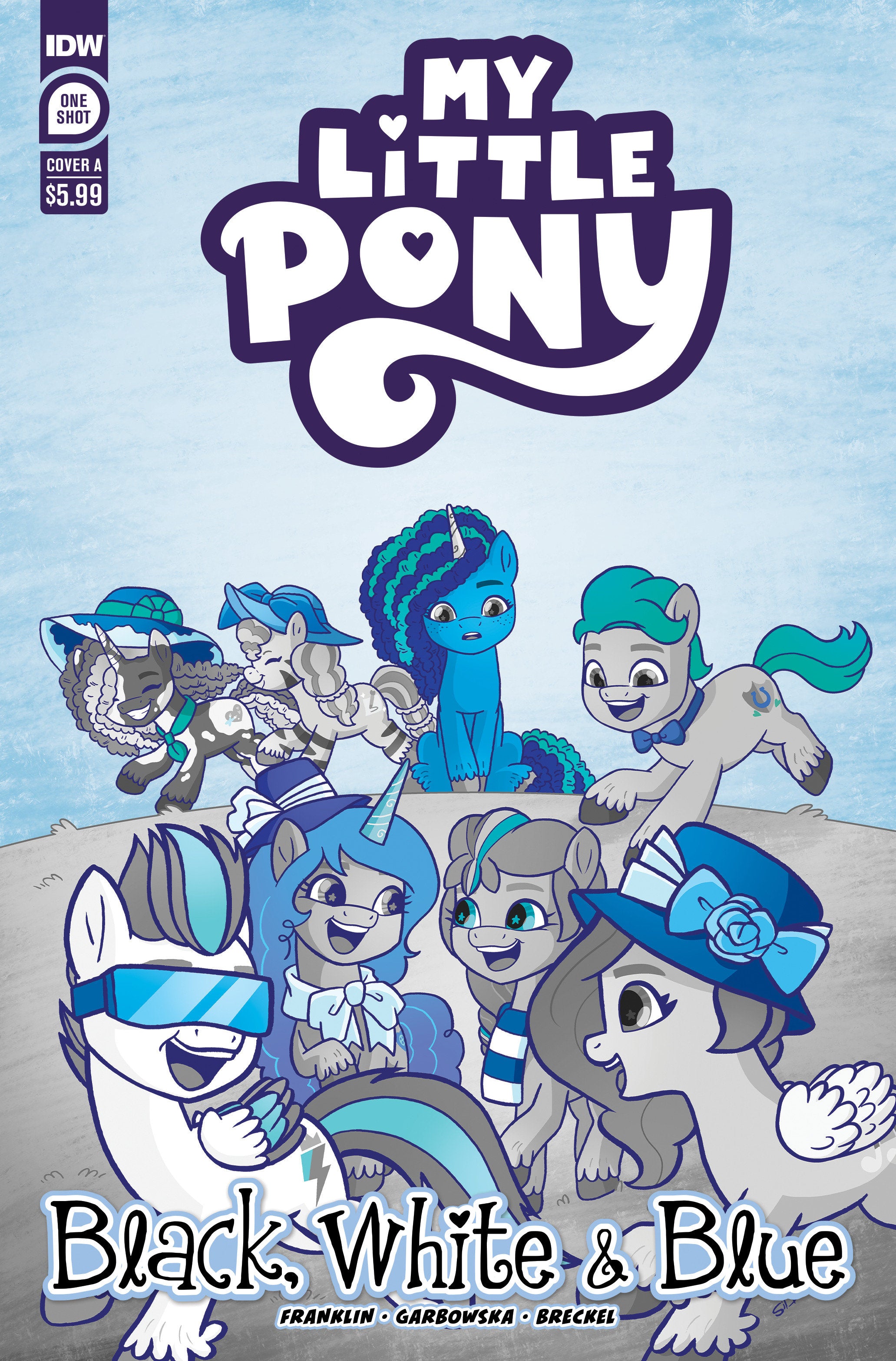 My Little Pony: Black, White & Blue Cover A (Garbowska) | BD Cosmos