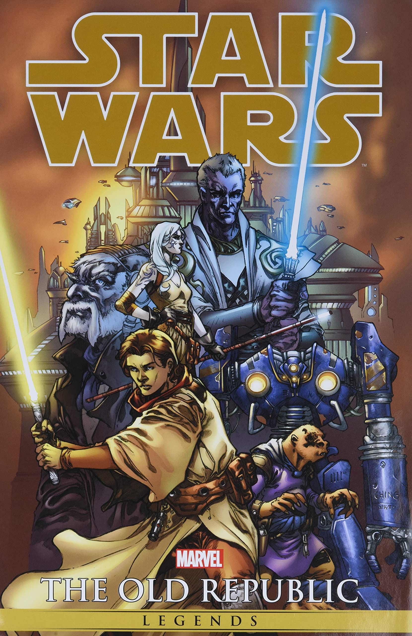 STAR WARS LEGENDS OLD REPUBLIC OMNIBUS COUVERTURE RIGIDE VOLUME 01 CHING COVER | BD Cosmos