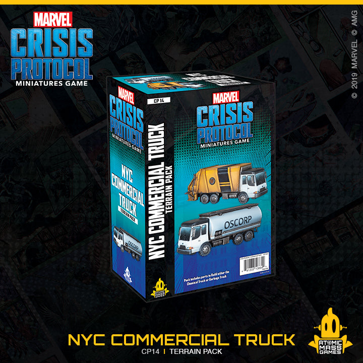 MARVEL CRISIS PROTOCOL: GARBAGE TRUCK/CHEM TRUCK TERRAIN EXPANSION | BD Cosmos