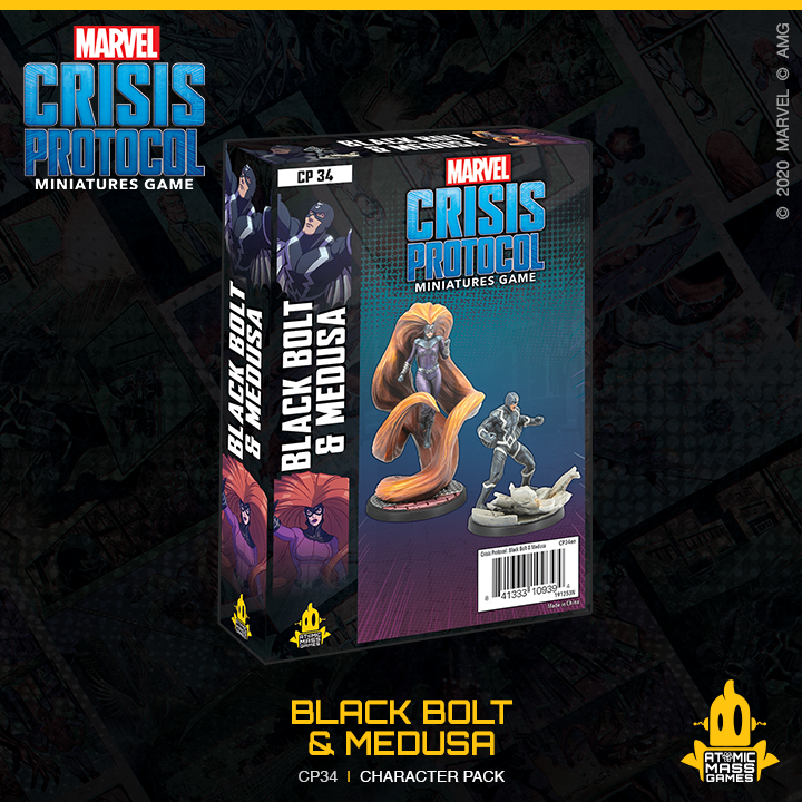MARVEL CRISIS PROTOCOL: BLACK BOLT & MEDUSA CHARACTER PACK | BD Cosmos