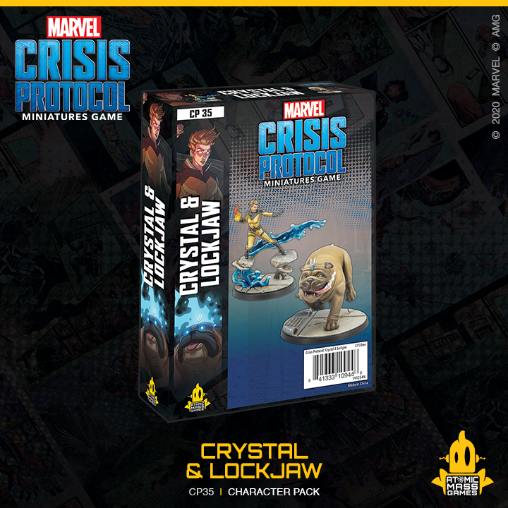 MARVEL CRISIS PROTOCOL: CRYSTAL & LOCKJAW CHARACTER PACK | BD Cosmos
