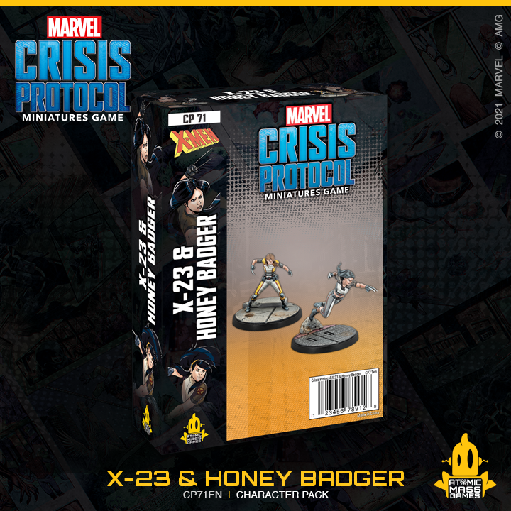 PROTOCOLE DE CRISE MARVEL : PACK DE PERSONNAGES X-23 & HONEY BADGER | BD Cosmos