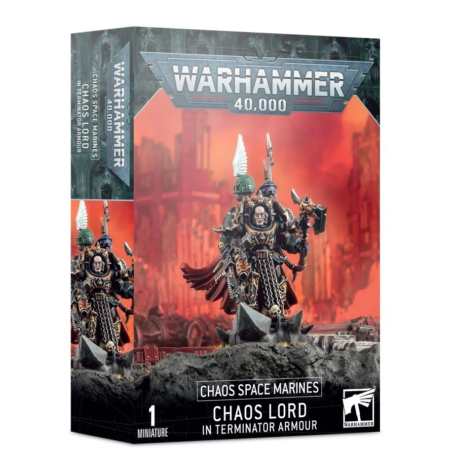 CHAOS SPACE MARINES: CHAOS LORD IN TERMINATOR ARMOUR | BD Cosmos