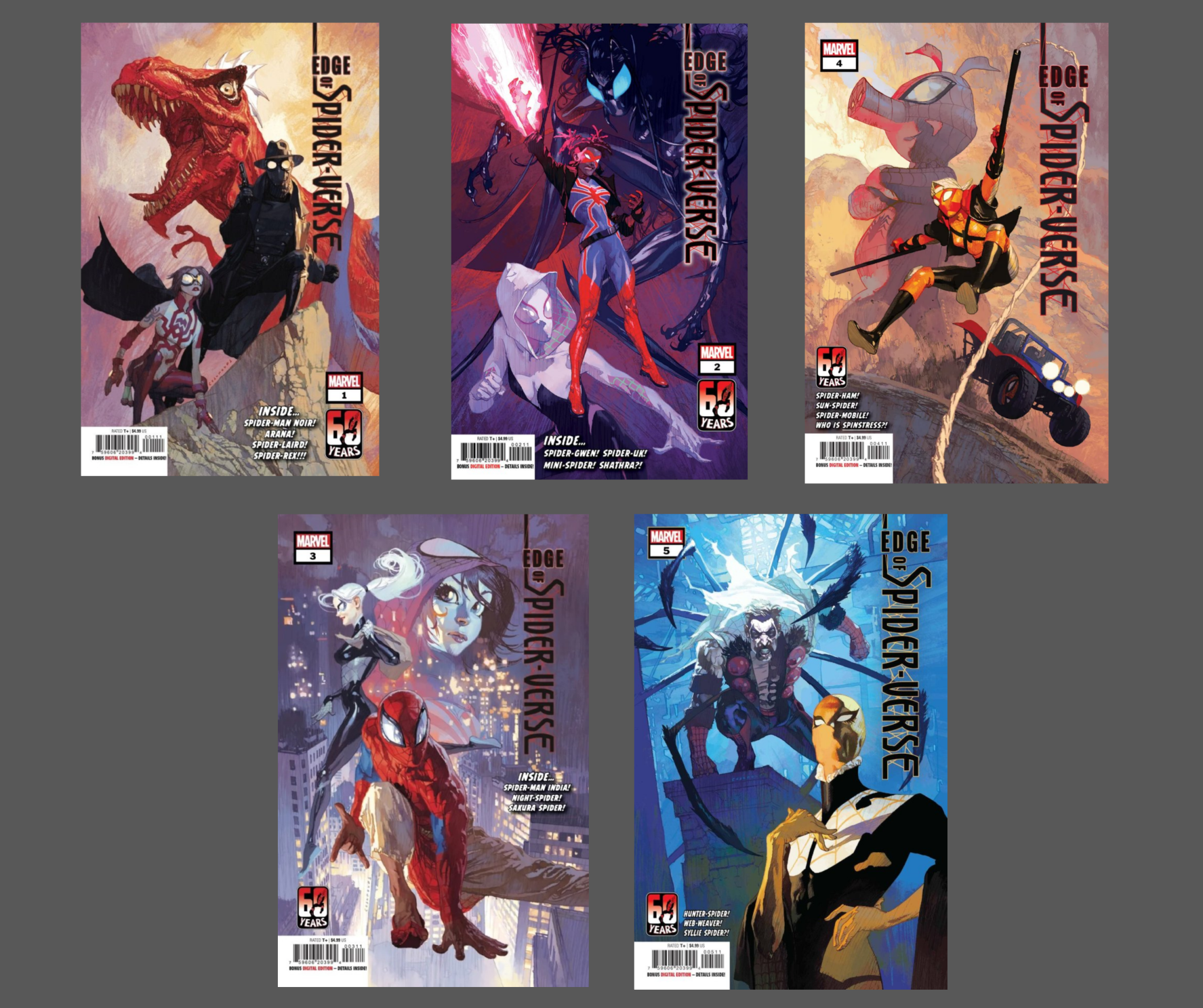 Spider-Gwen Gwenverse #1-5 (2022) Marvel Complete Series | BD Cosmos