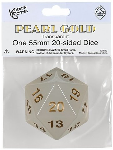 55 MM COUNTDOWN D20 PERLE OR | BD Cosmos
