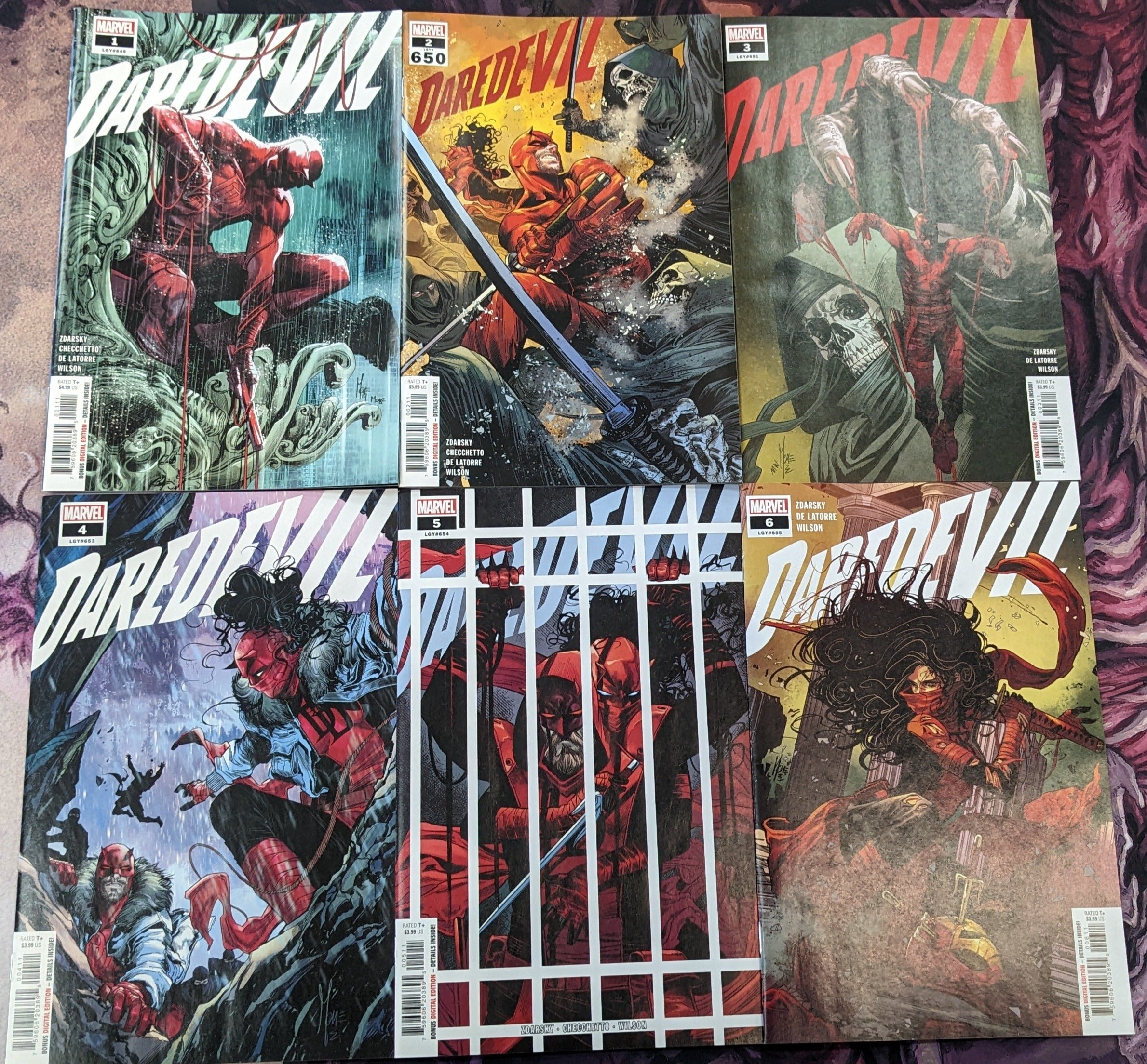 Daredevil #1-6 (2022) Marvel A Cover Red Fist Saga 12/07/2022 | BD Cosmos
