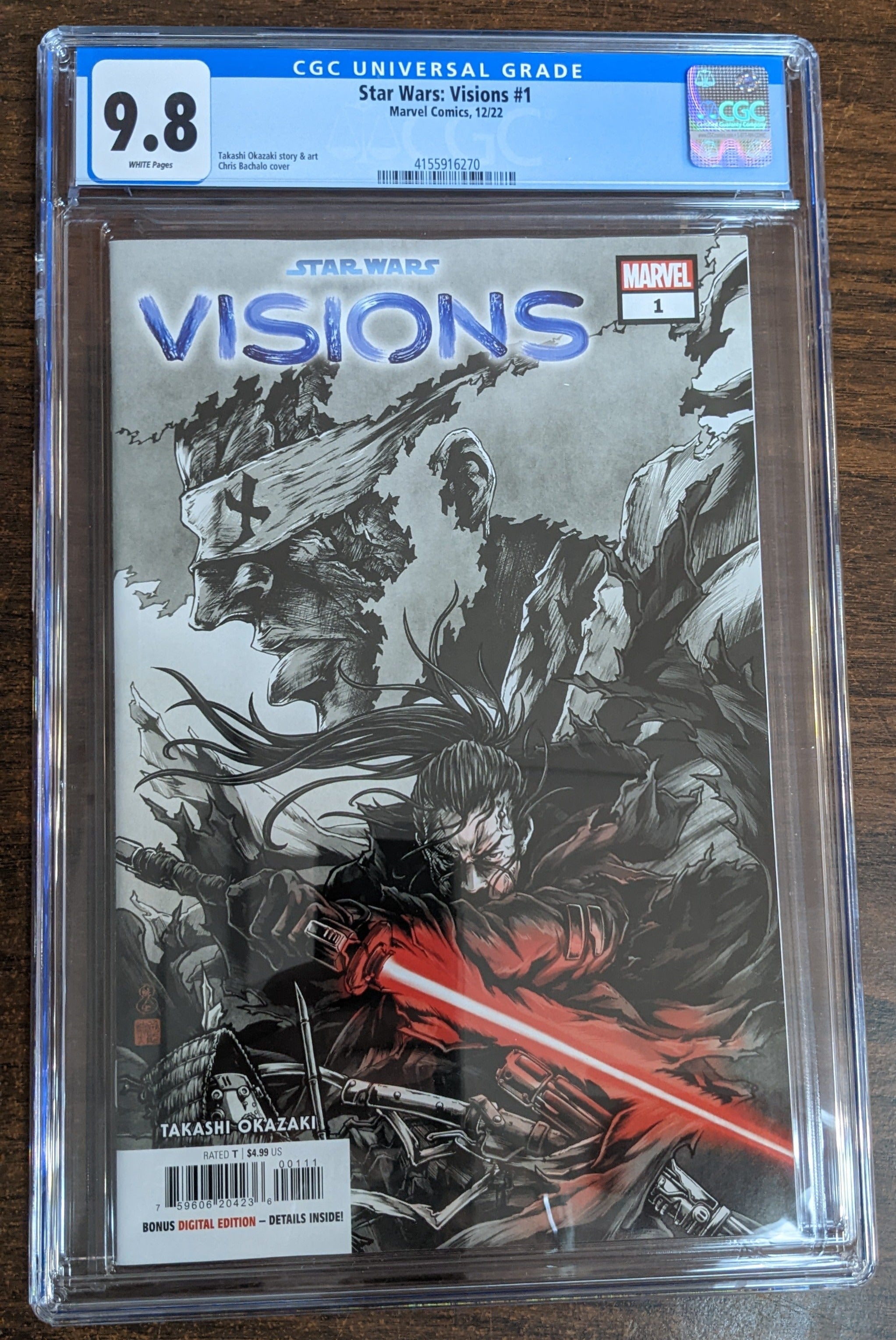 Star Wars Visions #1 Cgc Grade 9.8 1ère impression Forces dynamiques | BD Cosmos