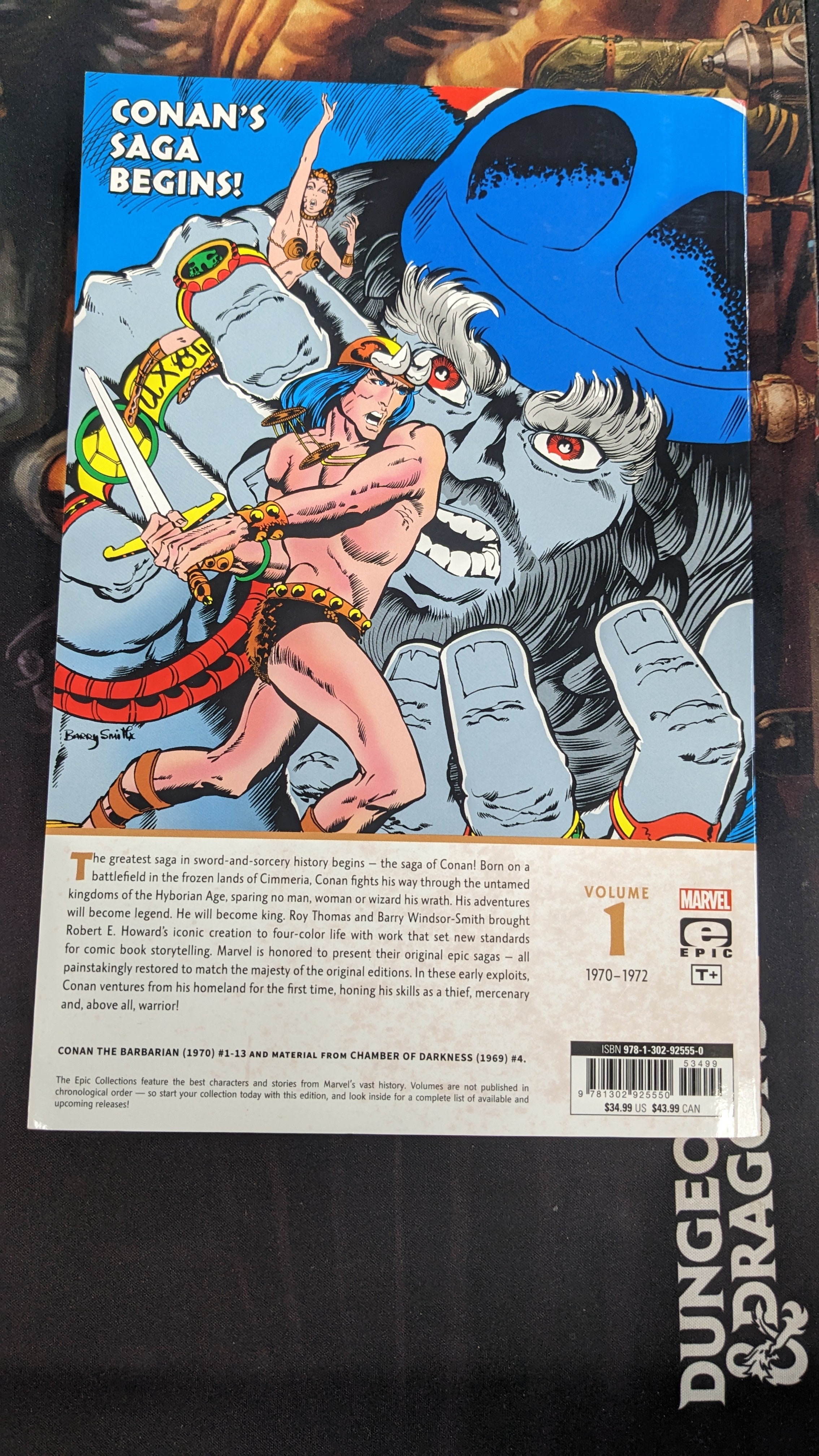 Conan Barbarian Original Marvel Years Epic Collector's TPB Coming Of Conan | BD Cosmos