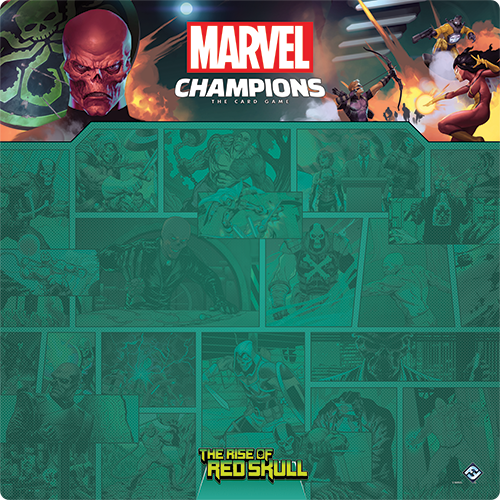 MARVEL CHAMPIONS LCG: RED SKULL 1-4 PLAYER GAME MAT | BD Cosmos
