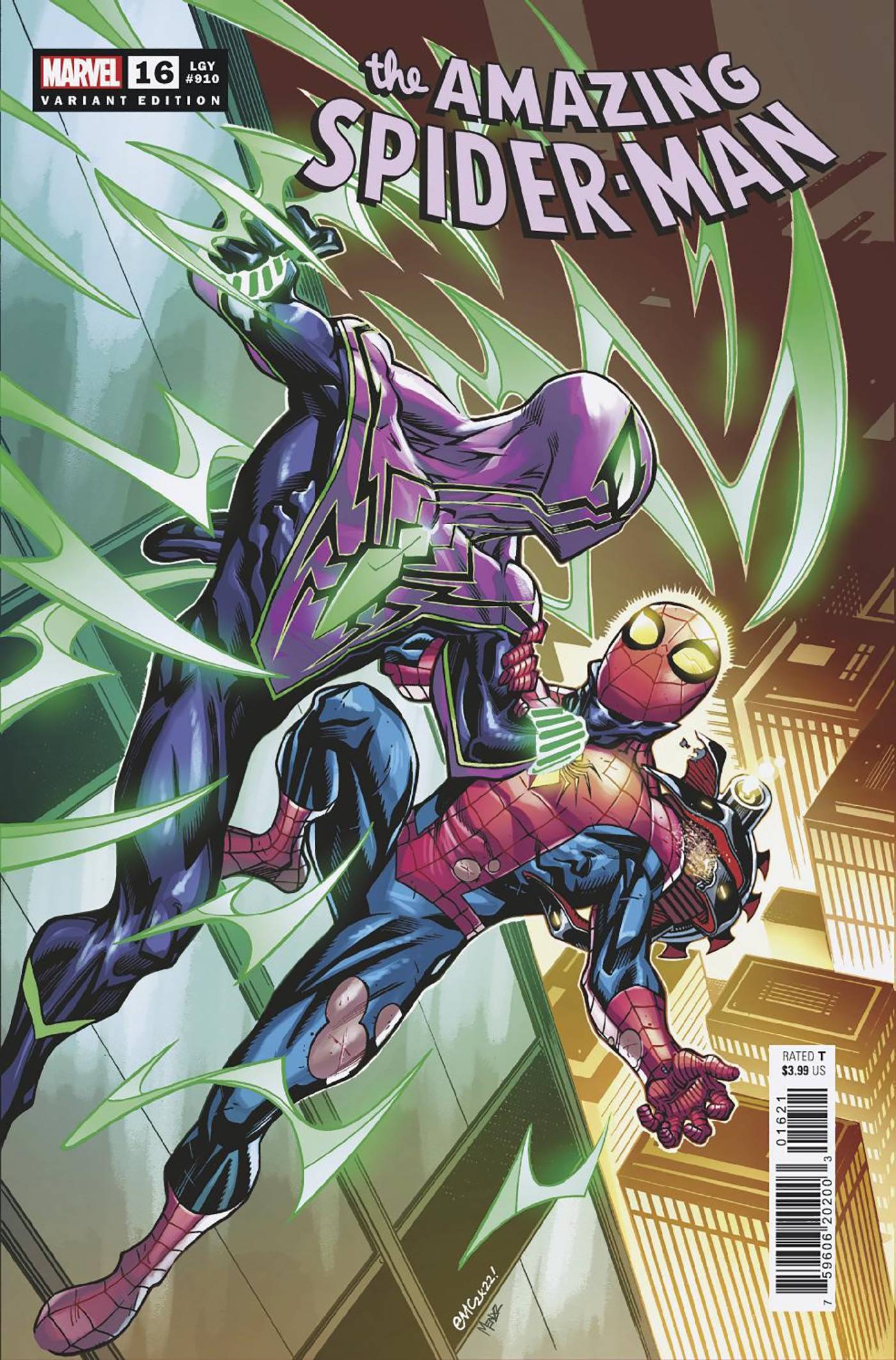 Incroyable Spider-Man # 16 (2022) Sortie DWB de Marvel McGuiness 12/28/2022 | BD Cosmos
