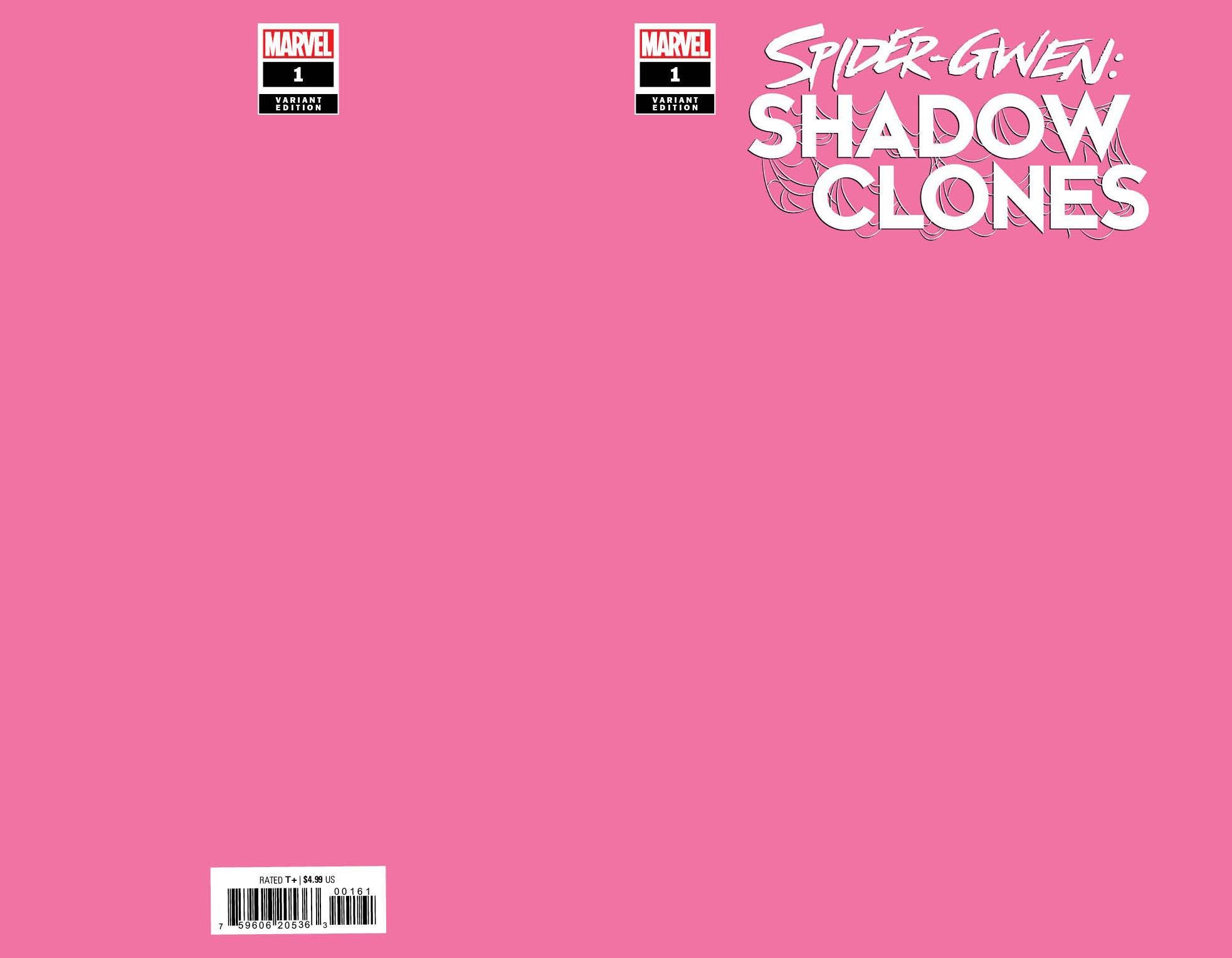 Spider-Gwen Shadow Clones #1 (2023) Marvel Pink Blank Release 03/01/2023 | BD Cosmos