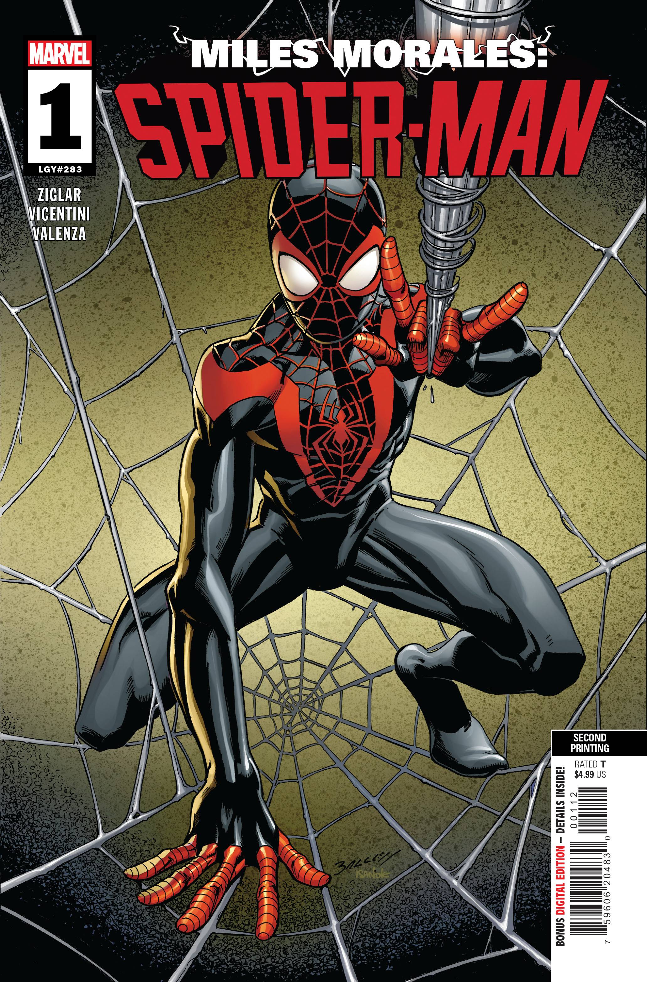 Miles Morales Spider-Man #1 2nd PTG (2022) Marvel Bagley 02/01/2023 | BD Cosmos