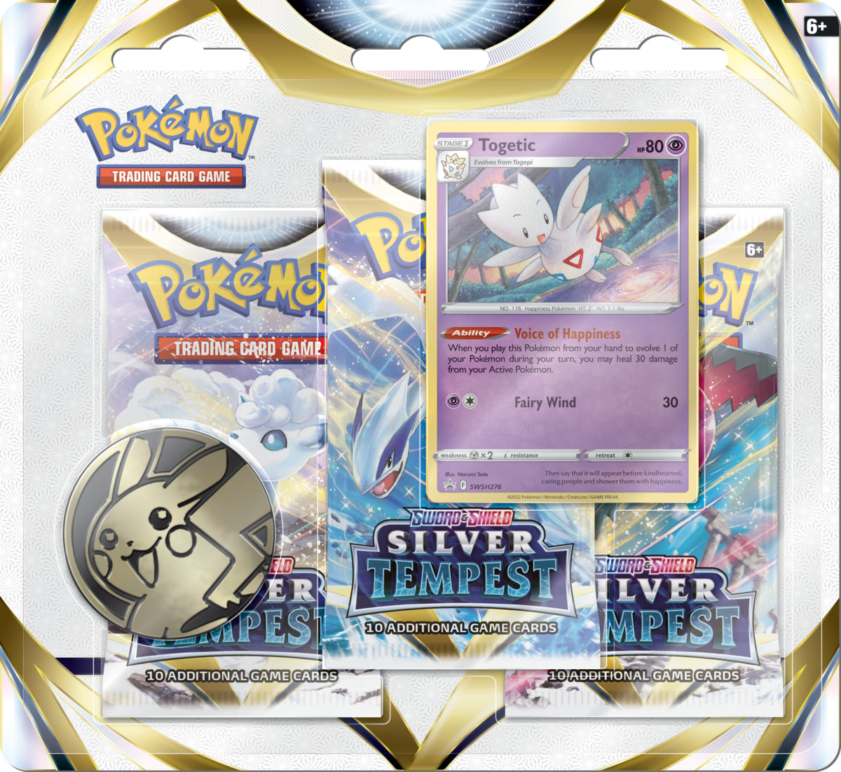 POKEMON TCG: SWSH12 - SILVER TEMPEST 3-PACK BLISTER | BD Cosmos