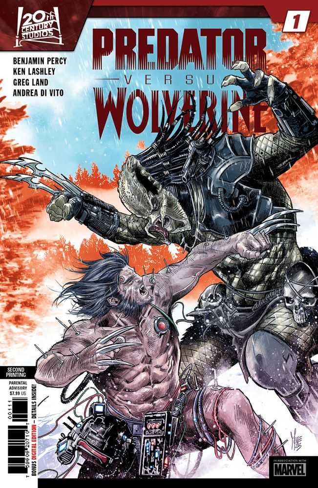 Predator contre Wolverine #1 Marvel Checchetto 2e impression 11/01/2023 | BD Cosmos