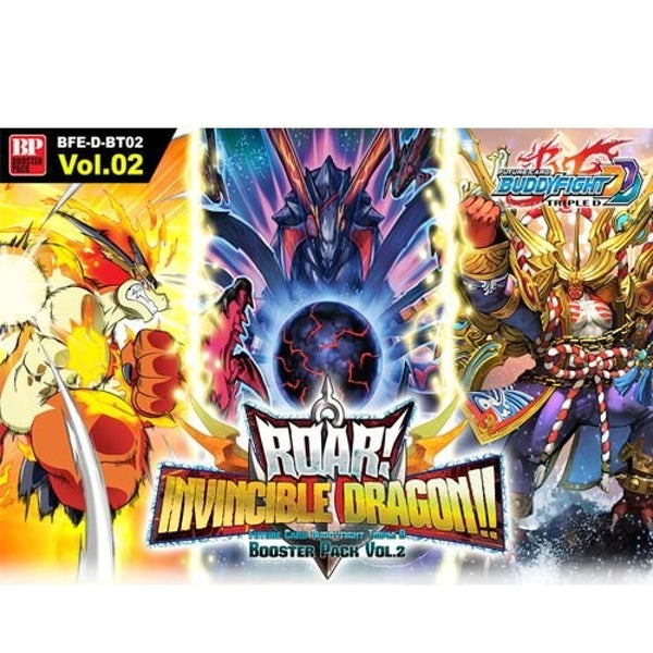 BFE: TRIPPLE D VOL 2 ROAR INVINCIBLE DRAGON BOOSTER BOX BD Cosmos BFE: TRIPPLE D VOL 2 ROAR INVINCIBLE DRAGON BOOSTER BOX BD Cosmos