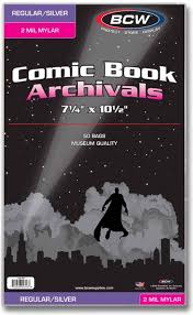 BCW SILVER MYLAR COMIC BOOK BAGS (2 MIL) | BD Cosmos