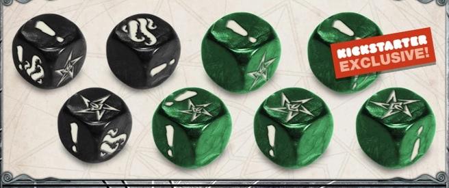 CTHULHU: DEATH MAY DIE - FROSTED DICE KICKSTARTER EDITION | BD Cosmos