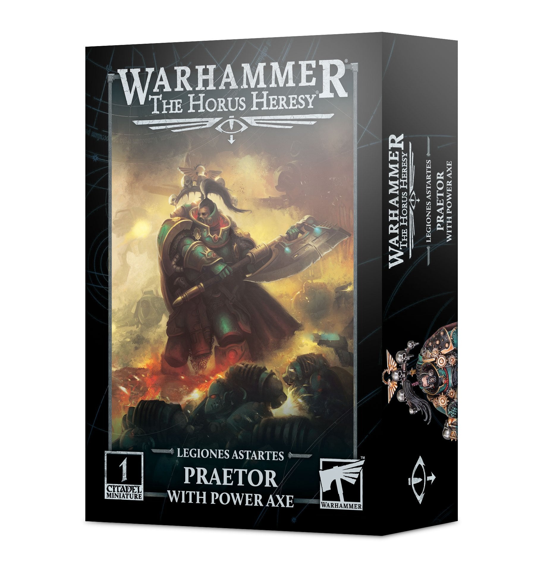 HORUS HERESY LEGIONES ASTARTES: PRAETOR WITH POWER AXE | BD Cosmos