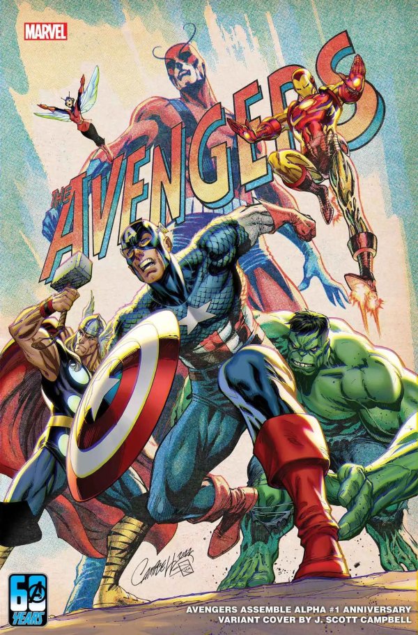 Avengers Assemble Alpha #1 (2022) Marvel JSC Campbell Anniversary Release 11/30/2022 | BD Cosmos