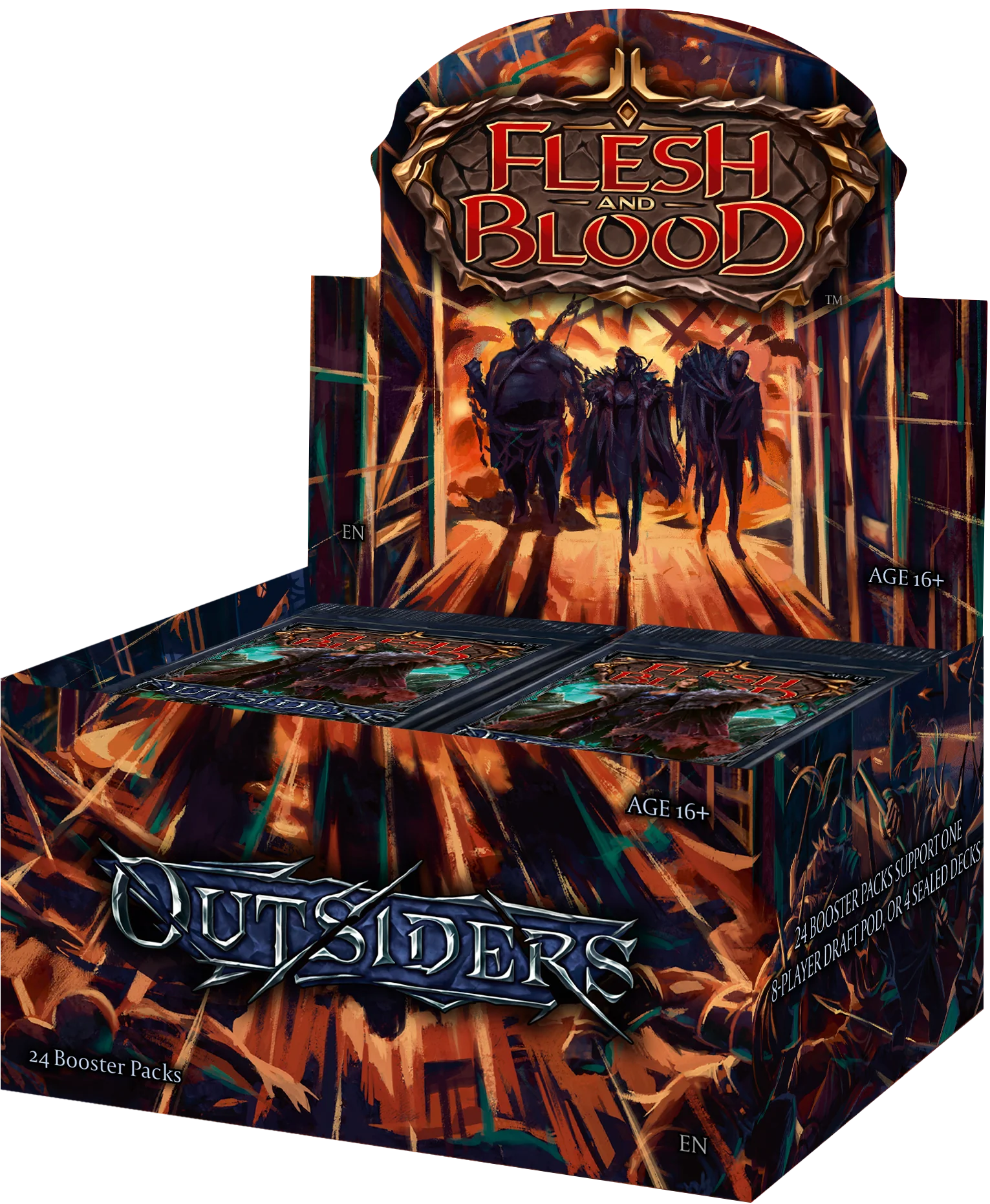 FLESH AND BLOOD: OUTSIDERS SEALED BOOSTER CASE | BD Cosmos