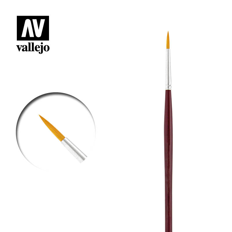 VALLEJO: ROUND SYNTHETIC BRUSH | BD Cosmos