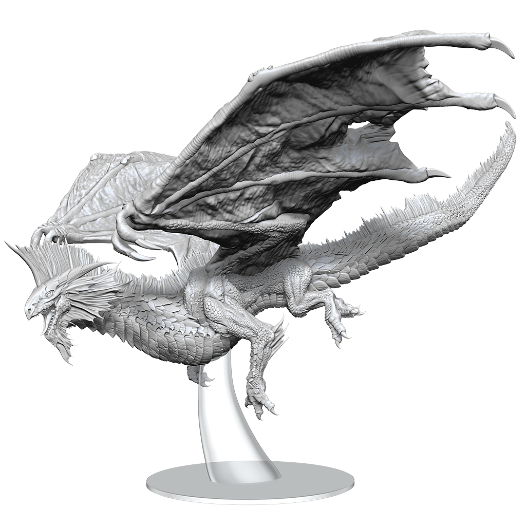 D&D ICONS: ADULT SILVER DRAGON (UNPAINTED) | BD Cosmos