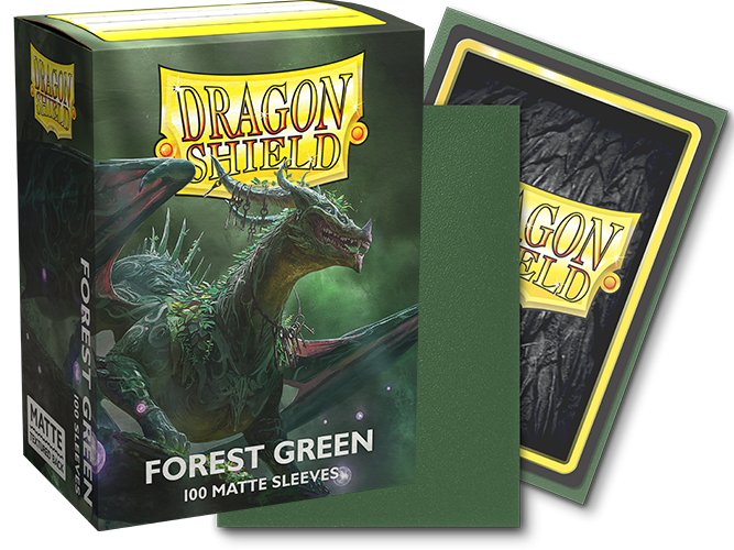 DRAGON SHIELD SLEEVES MATTE FOREST GREEN 100CT | BD Cosmos