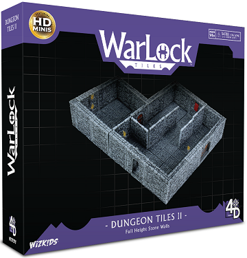 WARLOCK TILES: DUNGEON TILES II - FULL HEIGHT STONE WALLS | BD Cosmos