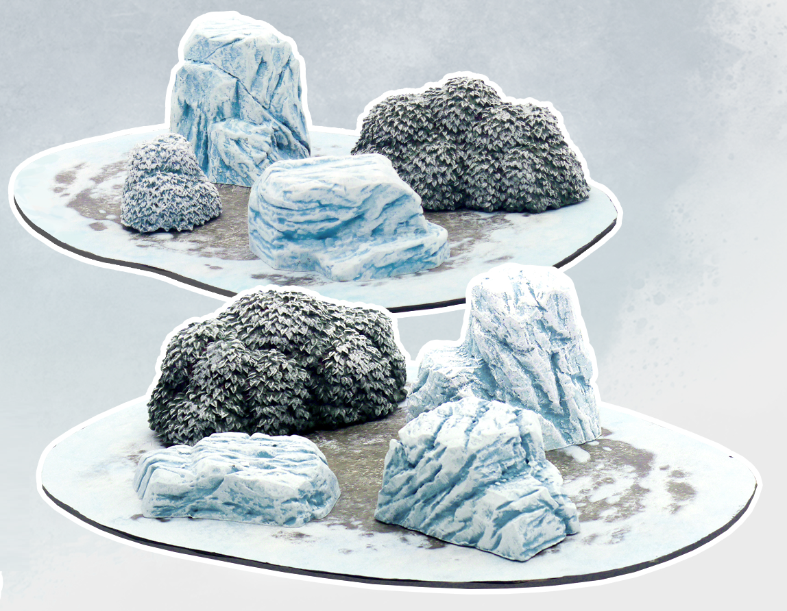 MONSTER SCENERY SNOWY ICE FIELDS | BD Cosmos