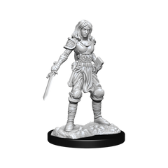 PF UNPAINTED MINIS: WV15 HUMAN FIGHTER FEMALE | BD Cosmos