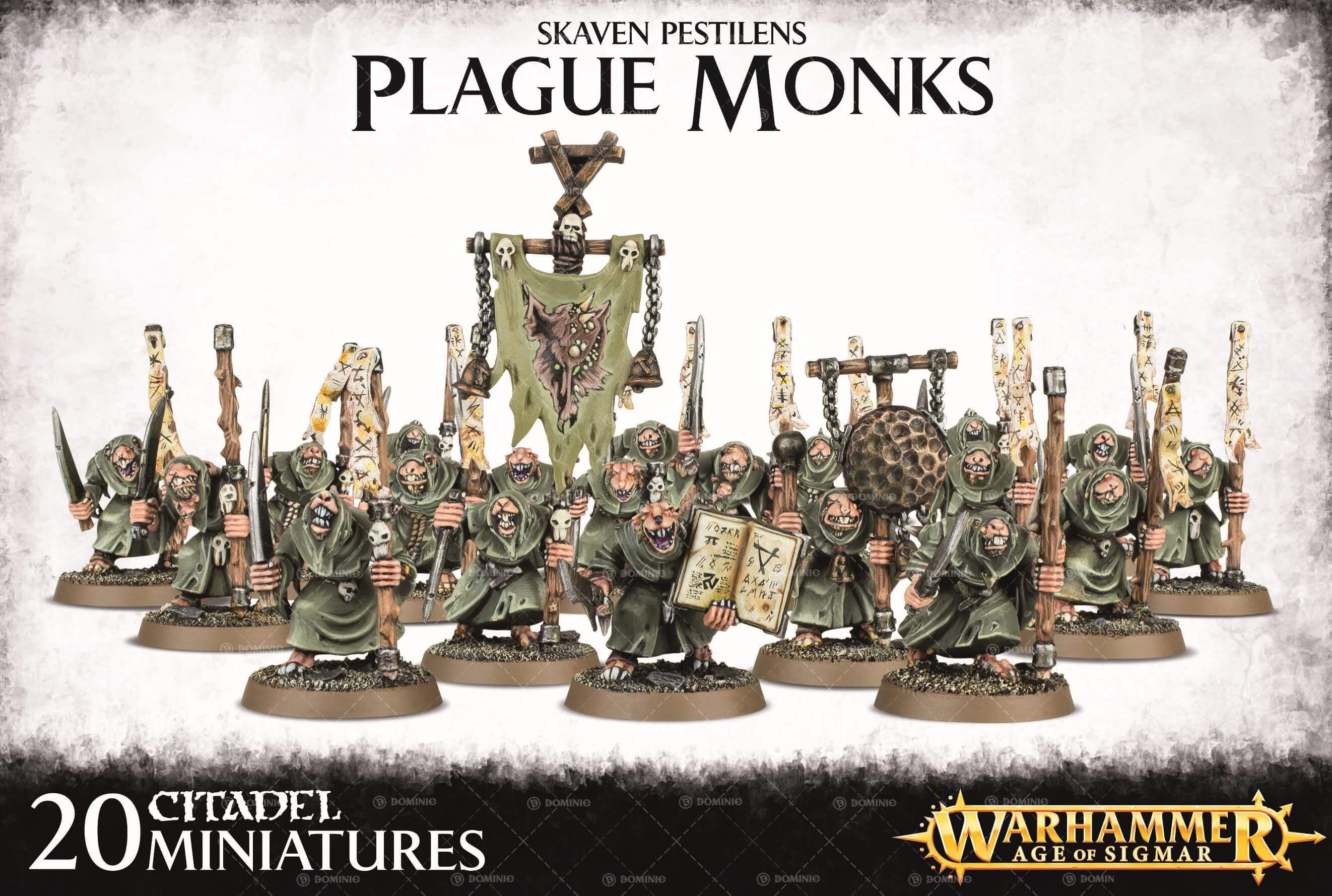 AOS: SKAVEN PESTILENS - PLAGUE MONKS | BD Cosmos