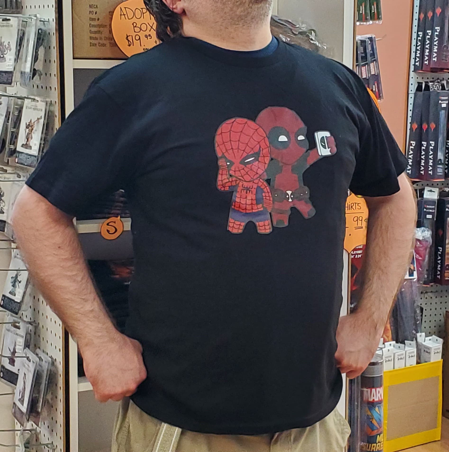 T-SHIRT DEADPOOL SPIDER-MAN CHIBI | BD Cosmos