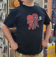 T-SHIRT DEADPOOL SPIDER-MAN CHIBI | BD Cosmos